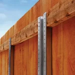 steel fence posts for wood fence