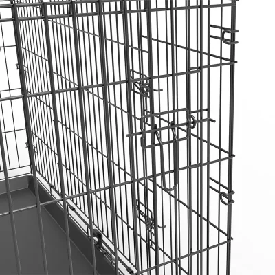 Folding Wire Dog Crate Locking