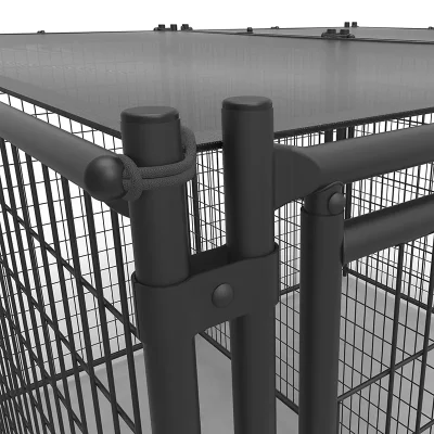 Modular Welded Mesh Dog Fence Detail