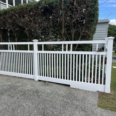 5ft Semi Privacy PVC Fence Application