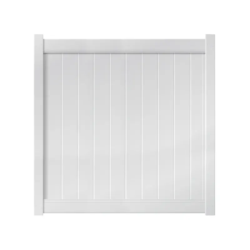 6’ x 6’ White Single Vinyl Swing Gate PVC Fence Gate