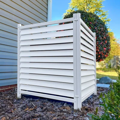 PVC Louvered Privacy Fence Panels Application