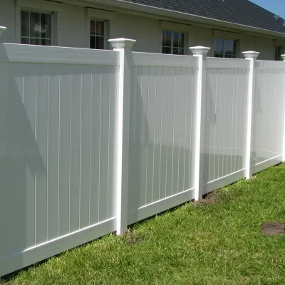 6ft Tall White Full Privacy PVC Fence Vinyl Privacy Fence Panels