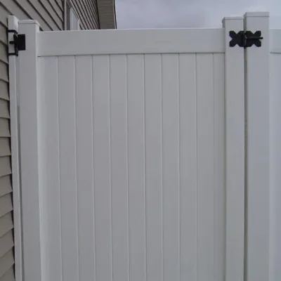 White Single Swing Vinyl Gate