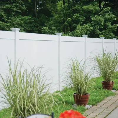 4 Pieces Vinyl Fence Panels for garden