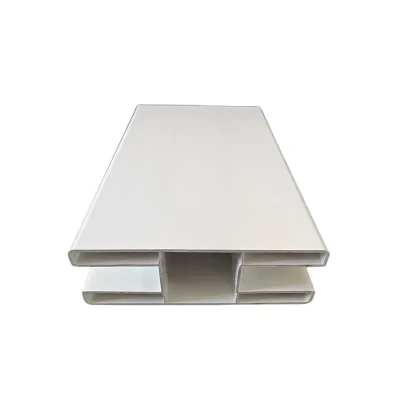 White Vinyl Double Slot Rail Detail