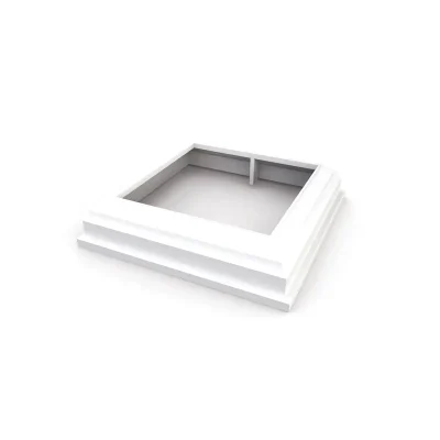 white vinyl post skirt