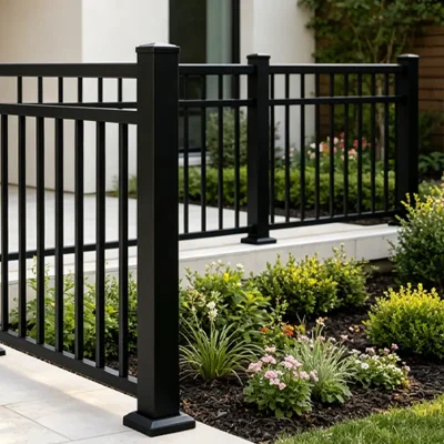 3 rail Railing Application
