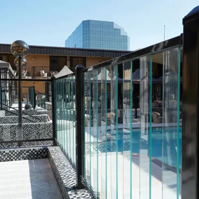 3ft Baluster Glass Infill Railing Panel application