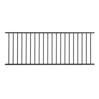 6ft Commercial Black Aluminum Infill Railing