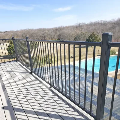 8ft Aluminum Infill Railing on balcony