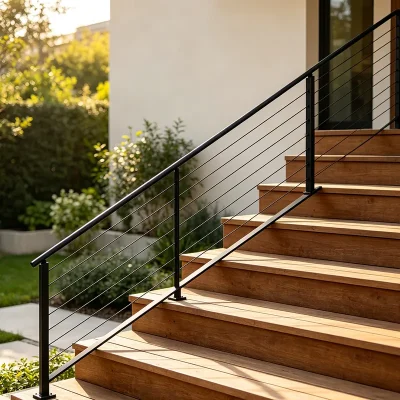 Adjustable Cable Infill Stair Railing for Residential
