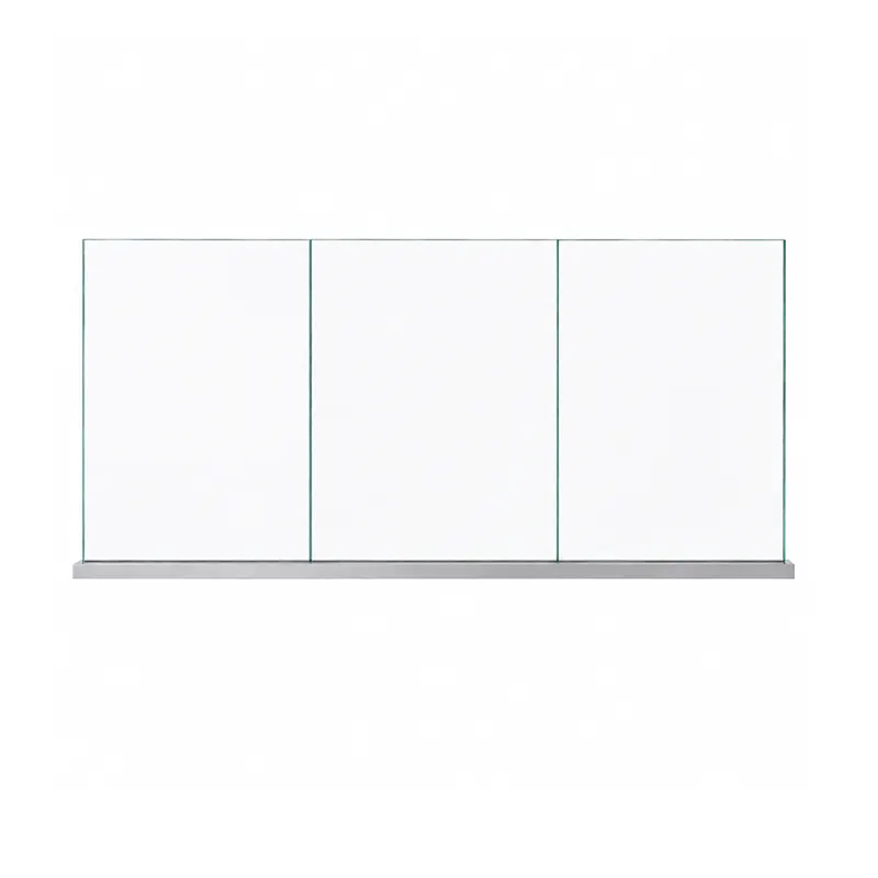 Aluminum Frameless U Channel Glass Railing