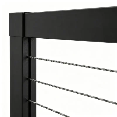 Aluminum Level Cable Railing Detail