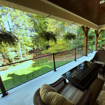 Baluster Glass Infill Railing for Residential