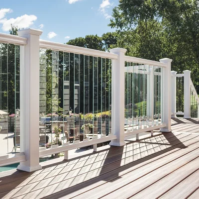 Baluster Glass Infill Stair Railing for Balcony