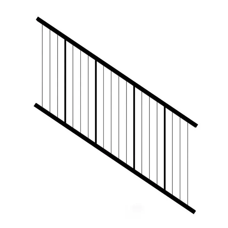 Black Vertical Cable Adjustable Infill Stair Railing