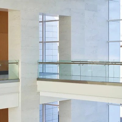 Dry Glaze Glass Railing Panels for Application