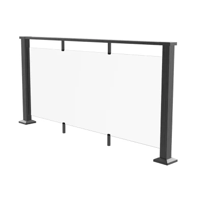 Glass Continuous Top Rail