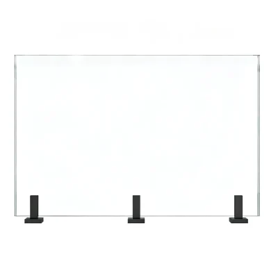 Outdoor Frameless Glass Railing with Stainless Steel Spigot