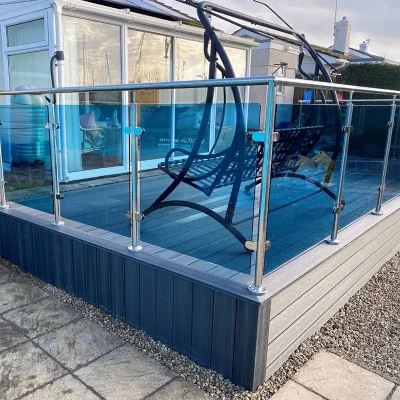 Stainless Steel Glass Railing with Spider Post for balcony