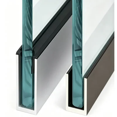 U Channel Glass Railing